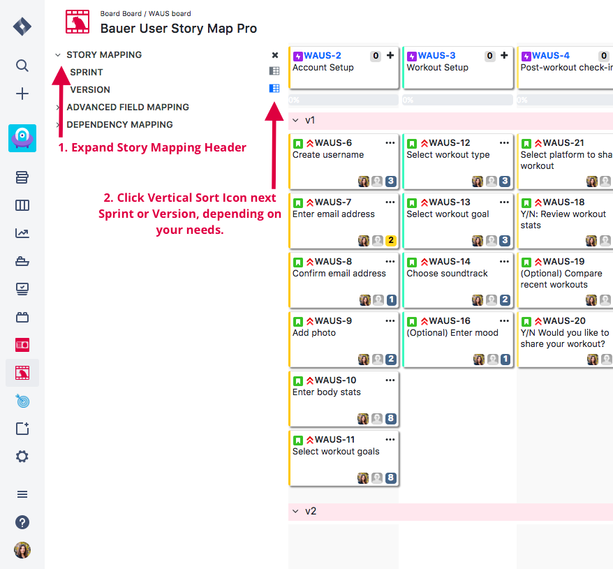 Organize by Version
